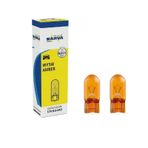 İKİ ADET NARVA WY5W 12V. T10 5W DİPSİZ SARI AMPUL 17169