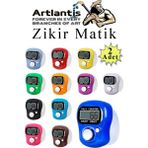 Iki Adet Pilli LCD Ekranlı Dualı Dua ve Tesbih Sayacı, Parmak Yüzük Tasarımı - Antrasit - Seçenek 1