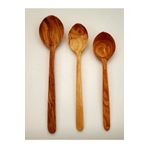 İKİ KAŞIK Üç Parça Zeytin Kaşık Takımı, 19 Cm 24 Cm 30 Cm Zeytin Kaşık, Tahta Kaşık Seti