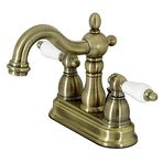 İki Kulplu Centerset Toilette musluk pirinç Vintage Finish