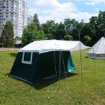 Iki Odalı Akrilik Kamp Çadırı + Yağmurluk Hediyeli