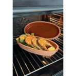 Iki Parça Oval Sırlı Balık Güveci Pişirme Tavası 30X15X4 - Seçenek 1
