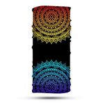 İki Renkli Mandala Desenli Bandana Boyunluk, Çok Amaçlı Boyunluk, Bandana, Esnek Yüz Maskesi, Spor Outdoor, Kafa Bandı, Erkek Bandana, Kadın Bandana…