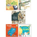 Iki Utangaç Panda + Yavru Timsah Çipiti + Bir Dostluk Masalı + Eyvah Mutfakta Fil Var + Çorbamda Zürafa Var / Çocuk Masal Öykü Hikaye Kitapları Seti 5 Kitap