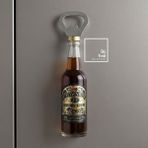 İki Yedi Konsept Dekoratif Şişe Tasarımlı Magnet Açacaklar Pratik Eğlenceli Şişe Açacağı Hediyelik 77-4 - Kahverengi