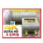 İkili-2li Ultra Full HD 3D 4K Çanak Uydu 2 Li Twin 2 Çıkışlı LNB