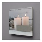 İKİLİ BEYAZ MUM KANVAS TABLO 110x110cm