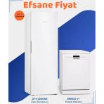 İkili Kampanya Df1136wevv 250 Lt Derin Dondurucu - Bms623v1 6 Programlı Bulaşık Makinası