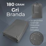 İkizler Branda Ebatlı Branda 180 Gram Pilsa Branda , Fındık Brandası - Farklı Ebat Seçenekleri - 3x6 - Gri
