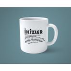 Ikizler Burcu Kahve Kupası - Beyaz - 199 ml