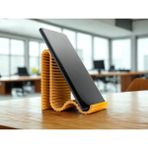 İkizler Ikizler Bambu Görünümlü Telefon Tutucu Masaüstü - Gümüş - Gri