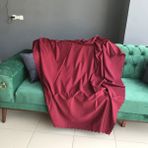 İkizler Şönil Koltuk Örtüsü - Bordo