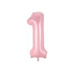 ikm balon Folyo Balon 1 Rakamı Helyum Balon 76 Cm Pembe Renk - 1 Yaş Balonu -doğum Günü Parti Seti Malzemeleri