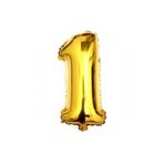 ikm balon Rakam Sayı Balon Folyo Balon Gold Altın 34'' Inç 76 Cm 1 Rakamlı (helyum Ile Uçar)