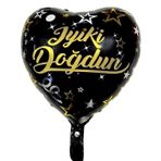 İkm Group İyi Ki Doğdun Siyah Kalpli Folyo Balon 20032024