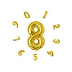 İkm Group Rakam Folyo Balon Gold Sayı Balonlar 50012024