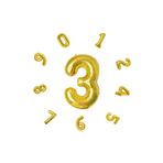 İkm Group Rakam Folyo Balon Gold Sayı Balonlar 50072024