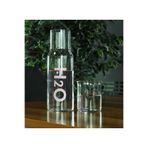 İkon store Pembe H2o Cam Başucu Sürahisi