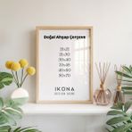 İkona Design Studio Doğal Ahşap Poster Çerçevesi | Ahşap Çerçeve |poster Çerçevesi | Modern Stil Minimal Duvar Dekoru - 30 x 40