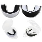 IKOPFLN 2 Adet Dişlik Sakız Koruyucu - Profesyonel Dişlik Slim Fit Çantalı Temas Sporları, Rugby, Dövüş Sporları, Judo, Karate, Rugby, Mma, Boks, Hokey, Futbol için, B, A