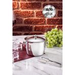 İkram Dünyası Frost Termoslu Paslanmaz Çelik Buz Kovası Ve Buz Maşası Set 18/10 - 304 Paslanmaz Çelik 500 ml