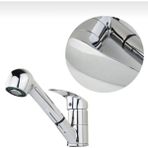 İksa Su Armatürleri Banyo Lavabo - Berber Bataryası Çeşmesi Musluğu Spiral Hortumlu Çok Amaçlı Kullanım - Krom