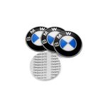İKTUNING BMW LOGOLU 65 MM 4 ADET ALÜMİNYUM JANT GÖBEK STICKER