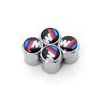İKTUNING Bmw M Logolu 4 Adet Sibop Kapak (GÜMÜŞ-SİYAH-KIRMIZI)