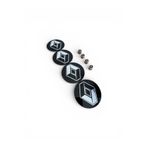 İKTUNING RENAULT LOGOLU 56 MM ALÜMİNYUM 4 ADET JANT GÖBEK STICKER VE 4 ADET LOGO METAL SİBOP KAPAK