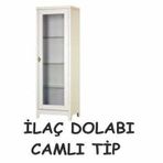 İLAÇ VE MALZEME DOLABI CAMLI KİLİTLENEBİLİR KAPAK