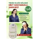 İlaçsız Market Boyun ve Göz Çevresi Hint Yağı Uygulama Bezi – Ayarlanabilir Stoperli & %100 Pamuk