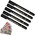 iLamvie 5 adet profesyonel banknot kontrol kalemi, sahte para, Euro, dolar, İngiliz sterlini ve en önemli uluslararası para birimleri için, sahte banknot tespiti için