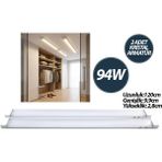 İlanib Ticaret 2 Pcs 94W 120CM Kristal LED Bant Armatür BEYAZ=6500K Alüminyum Kapak IP20 - Y Bağlantı EAMP-093/1B (5567) - Belirtilmemiş