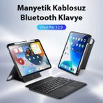 İlanib Ticaret Dux Ducis iPad Pro 12.9 Dk Series Kablosuz Bluetooth Klavye Touchpad KILIF-1852 - Belirtilmemiş - Siyah