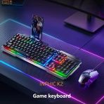 İlanib Ticaret Inphic K2 USB Kablolu Oyun Klavyesi 104-KEY Sessiz Oyun Klavyesi Bilgisayar Laptop Için Cep Telefonu Yerleştirme ALANI-1852 - Siyah - Belirtilmemiş - Masaüstü Aksesuar