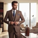 İlayda Emir Erkek Takım Elbise, Kırlangıç Yaka, Blazer, Slımfıt, Tuape - 6 Drop - 56
