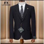 İlayda Emir Kırlangıç Yaka, Slimfit, 6 Drop, Tek Düğmeli, Blazer, Erkek Ceket, Siyah - 56