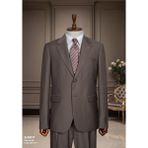 İlayda Emir Regular Kesim, Kırlangıç Yaka, Iki Düğmeli, Blazer, Erkek Takım Elbise, Kahverengi - 6 Drop - 52