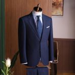 İlayda Emir Slimfit, Blazer, Kırlangıç Yaka, 2 Düğmeli, 6 Drop, Erkek Takım Elbise, Lacivert - 48