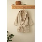ilays beauty Buldan Dokuması Bebek/çocuk Bornozu Taş Rengi