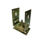 İLDEM FERFORJE PERGULE AYAĞI - KAMELYA AYAĞI - Pergule Ayağı (Ayarlanabilir Metal Pergola Ayağı) - Altın - Saç