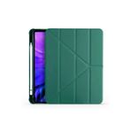 ile Uyumlu iPad Air 10.9 inç 4. Nesil Fuchsia TriFolding Kalemlikli Tablet Kılıfi Yeşil