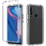 ile uyumlu Şeffaf Clear Silikon Yüksek Kalite Darbeye Dayanıklı Şık Telefon Kılıfı (Huawei Y9 Prime 2019 / Psmart Z)