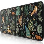 iLeadon Masa için Büyük Oyun Fare Altlığı, Bilgisayar Masası Fare altlığı, Dizüstü Bilgisayar için XXL Uzun Tam Masa Mousepad, Dikişli Kenarlı Kauçuk Tabanlı Masa Koruyucu Mat, Ofis, Ev için Klavye