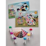 İleri Grup 6'lı Mini Dot Marker Kalemi + Dot Marker Boya Kitabi *2 + Nokta Etiket Hediyeli Set