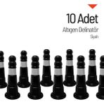 İleri Trafik 10'lu Altıgen Delinatör Seti, Esnek Duba