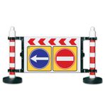 İleri Trafik 1815x1200 mm Dubalı Uyarı Levhalı Bariyer
