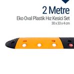 İleri Trafik 2 m Oval Plastik Hız Kesici Set