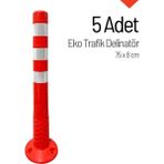 İleri Trafik 5 Adet Eko Trafik Delinatör 75 x 8 cm Esnek Duba