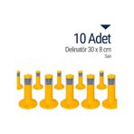 İleri Trafik Delinatör 30 X 8 Cm Sarı 10 Adet, Esnek Duba